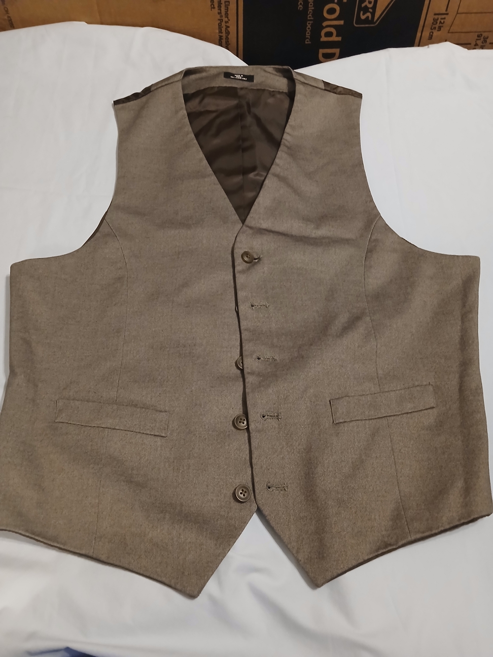 Classic Men's Brown Dress Vest - Unbranded